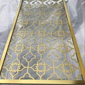 Factory Customized Indoor and Outdoor Decorative Stainless Steel Screen Partition