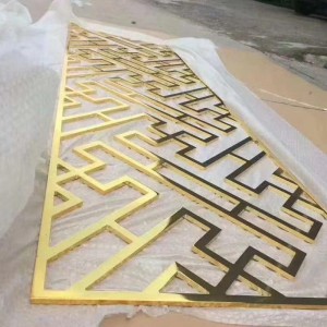 custom screen stainless steel   mirror finish laser cutting  high quality