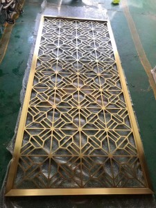 Stainless Steel Material Laser Cutting Stainless Steel Decorative Screen Room Divider