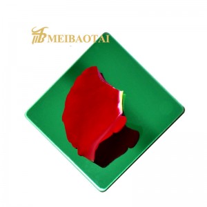 mirror color pvd color coating stainless steel sheet decorative plate