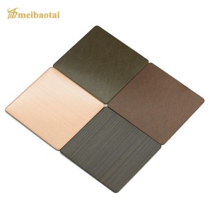 Antique copper /bronze  Brush/Hairline/Vibration Stainless steel decoration sheet