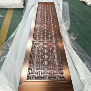 304 Color Decoration Partition Decorative Room Divider Stainless Steel Metal Screen for Hotel and House Room Partition