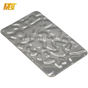 304 embossed stainless steel sheet for wall panels