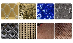 Stamped Metal Sheets Decorative Wall Panels for Hotel Stainless Steel Decorative Wall Covering Sheets