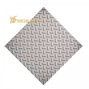 Grade 201 Embossed Sheet Chequered Stainless Checkered Steel Plate