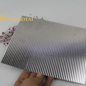 Grade 304 PVD Titanium Coated Stamped Stainless Steel Sheet for Decorative