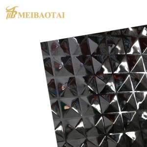 Colored Stamped Mirror Finished Decorative Stainless Steel Sheet