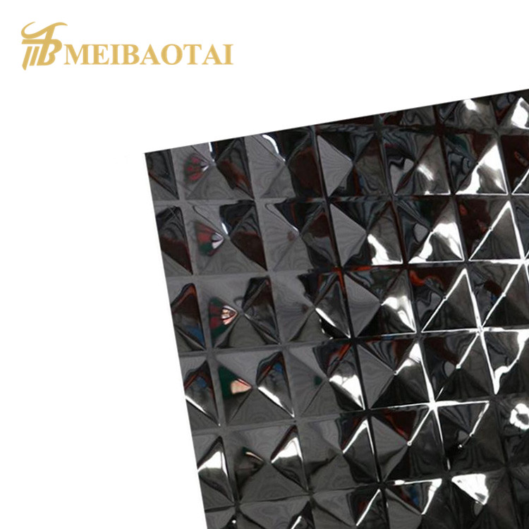 SS304  201  0.65MM 4*8ft pvd color coating Stainless steel stampe decoration plate Featured Image