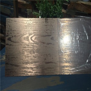 3d wooden embossed stainless steel punched metal sheet