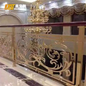 hand-made indoor stainless steel  balustrate