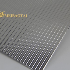 Grade 304 PVD Titanium Coated Stamped Stainless Steel Sheet for Decorative