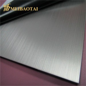 Silver Hairline No.4 Brush Design Finish Antirust Waterproof 430 Stainless Steel Sheet