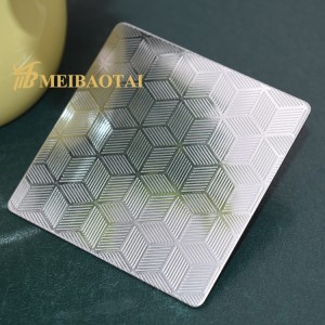 Emboss Finish Decorative Stainless Steel Sheet 3D Wall Panel