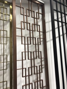 Grade 304 Decorative Metal Wall Panels Room Divider