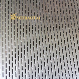 304 201 Brass Perforated Sheet Stainless Steel Screen for restaurant Decorating