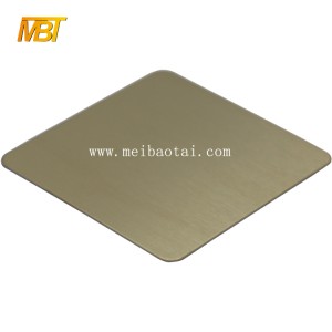high  quality  HAIRLINE PVD COATING STAINLESS STEEL SHEET