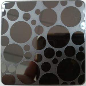 etched stainless steel 8k mirror sheet  decorative stainless steel sheet