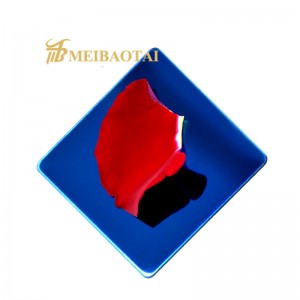 High quality 8k Mirror color pvd color coating Stainless steel sheet decorative plate