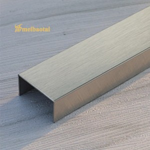 Deecoration U Tile Trim Stainless Steel U Profiles for Foor Tile