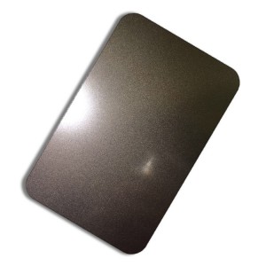 Sandblast Plate PVD Black Bronze Rose Gold 201 Stainless Steel Sheet for Wall Decorative Plate