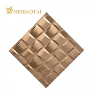 Export Decorative 3D Wall Panels Stamped Stainless Steel Sheet