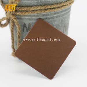 Bronze Colored Etched Stainless Steel sheet
