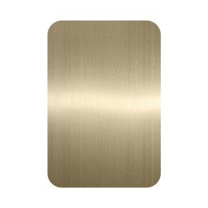 PVD Rose Golden Black Hairline Brush NO4 Plate 1219x2438mm 0.65mm Grade 201 Stainless Steel Plate Decorative Luxury Wall Plate for Hotel Elevator Lift Plate