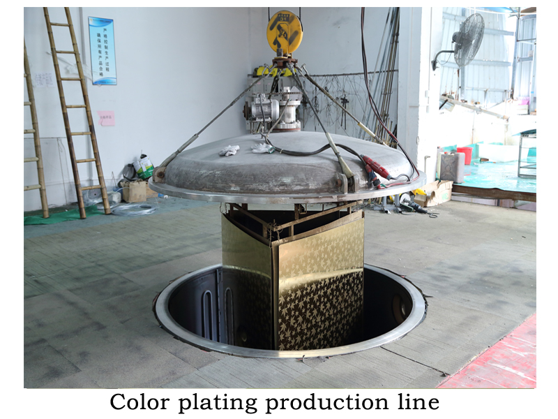 Color plating production line