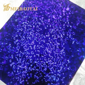 stamp pvd color coating mirror finish stainless steel  sheet   decorate wall plate