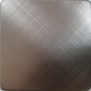 cross hairline stainless steel sheet