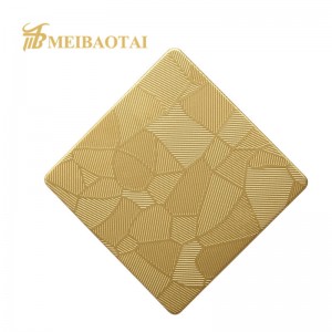 Cold Rolled Embossed Finish Grade 201 Stainless Steel Sheet