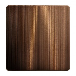 hairline antique red bronze  stainless steel sheet