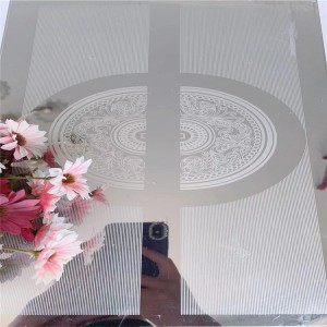 High Quality Super Mirror with Etching Finish Decoration Plate 1219x2438mm 0.95mm 304 Stainless Steel Sheet for Elevator Lift Decoration Plate