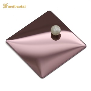 Popular PVD Plating Gold Silver Rose Pink Stainless Steel Metal Sheet Mirror 8K Plate