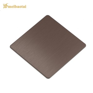 304 Hairline Decorative Color Stainless Steel Sheet Used For Wall Decoration