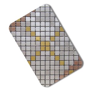 201 304 stainless steel mosaic for showcast decorative stainless steel sheet