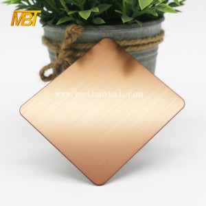 Bronze Color Embossed Stainless Steel Sheet