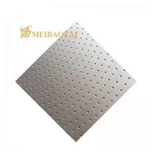 Grade 304 201 Perforated Sheet Stainless Steel Sheet For Decoration