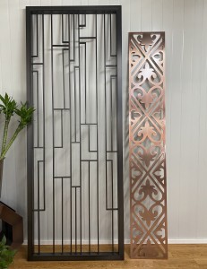 Grade 304 Modern Design Interior Decorative Metal Stainless Steel Room Divider