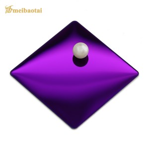 0.65mm 4*8ft Blue/Purple/Green Color Mirror Stainless Steel Sheet