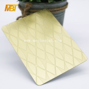 Color coated embossing stainless steel sheets