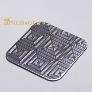 high quality emboss stainless steel sheet decorate plate