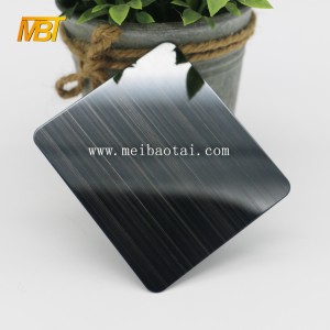 bright hairline black decorative sheet
