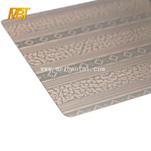 bronze Etching Plate 201 decorative steel sheet for outdoor