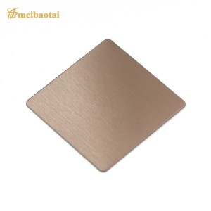 201 304 Color Coated Stainless Steel Sheet Champagne Gold Decorative Sheet
