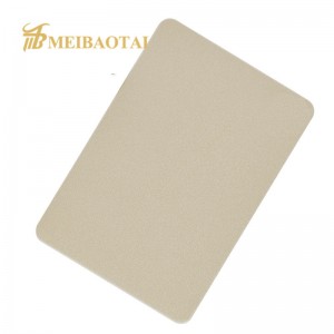Hot sell Sandblast mirror color pvd color coating stainless steel sheet