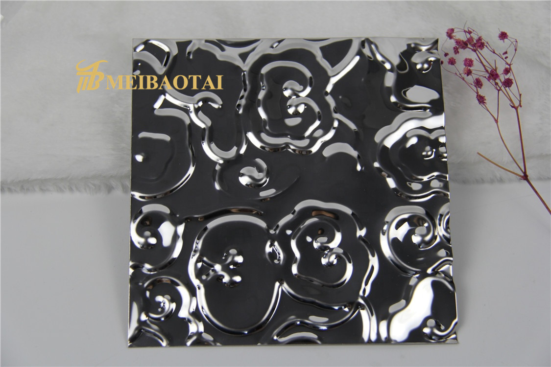 Grade 304 Black Color Finish Stamped Stainless Steel Sheet Featured Image