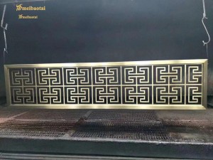 Customized Size Gold Color Coating Wall Partition