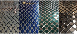 PVD Color Coating Mix Color Stamped Design Decorative Plate 1219x2438mm 0.65mm Thickness 304 Stainless Steel Plate for Wall Counter Decorative Plate