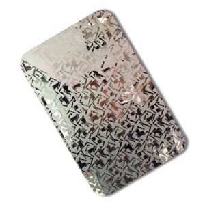 mirror etched decorative steel plate